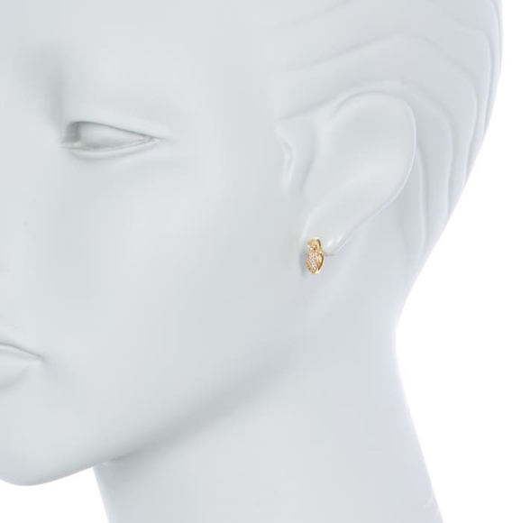 NEW Kate Spade Pave Heart Monkey Stud Earrings in Gold - Picture 3 of 8